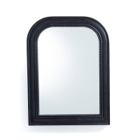 Зеркало Из массива мангового дерева В60 см Afsan единый размер черный LA REDOUTE INTERIEURS  фото, kupilegko.ru